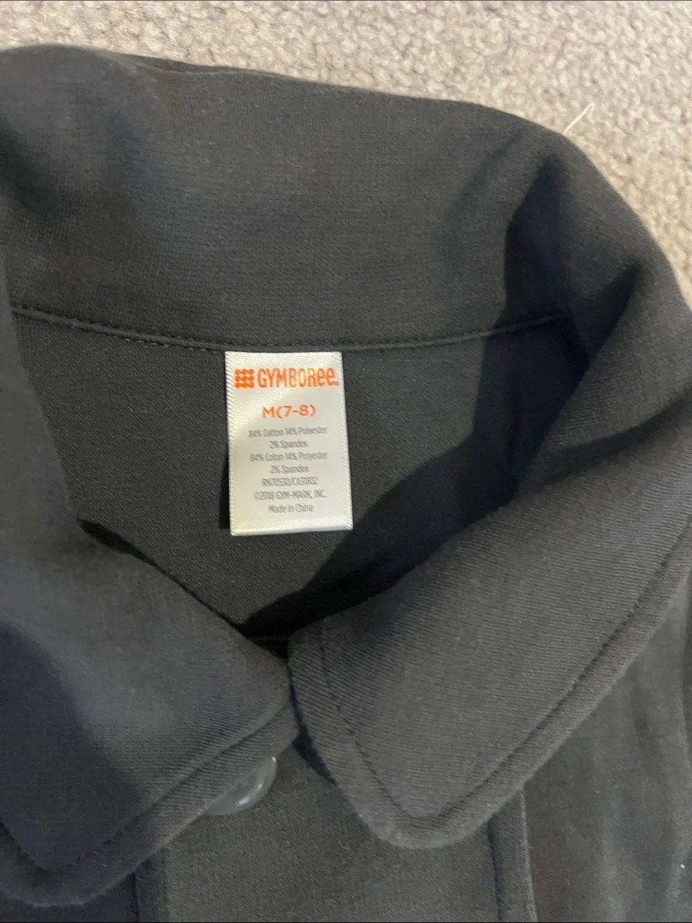Gymboree Black Double-Breasted Peacoat for Kids